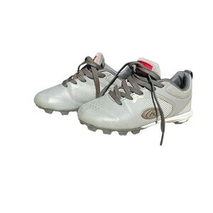 Rawlings Kids Gray Baseball Shoes